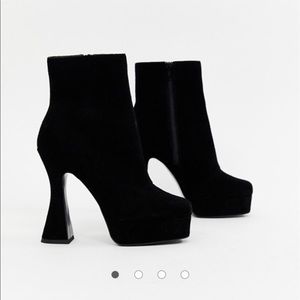 ASOS DESIGN Equality suede platform boots